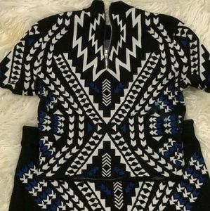 Crop top and matching skirt